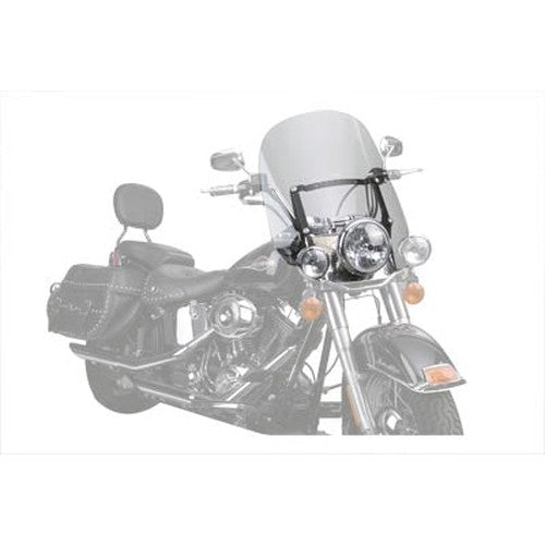Spartan Quick Release Windshield Clear - National Cycle N21200 - Evolution Softail 1986+