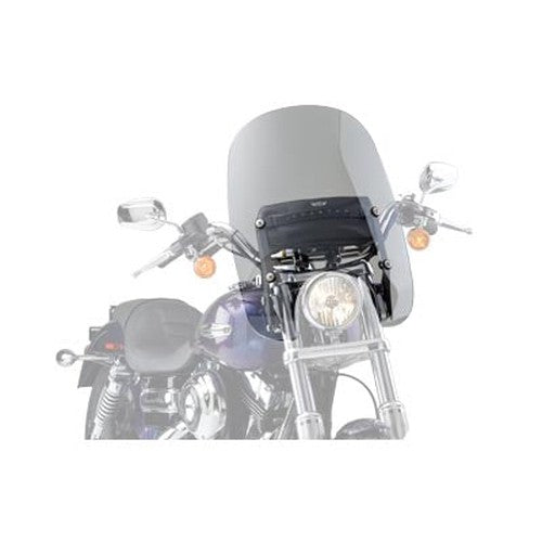 Spartan Quick Release Windshield Clear - National Cycle N21201 - Twin Cam Dyna 2006-2017