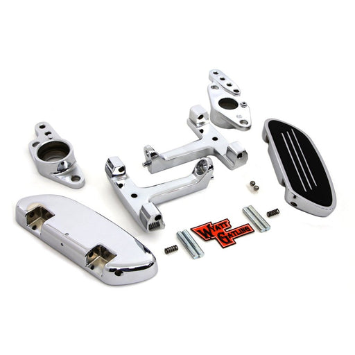 Passenger Footboard Set with Swingarm Mount Kit - V-Twin 51-0867 - Big Twin 1982-2006