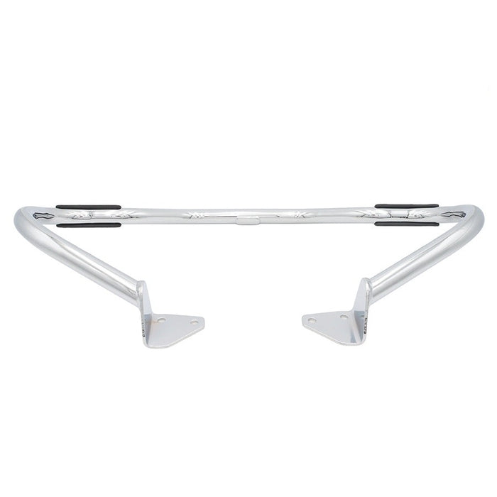 Factory Sample Front Engine Bar with Footpeg Pads Chrome - V-Twin 51-2215 - Twin Cam Dyna 2006-2017