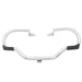 Factory Sample Front Engine Bar with Footpeg Pads Chrome - V-Twin 51-2215 - Twin Cam Dyna 2006-2017