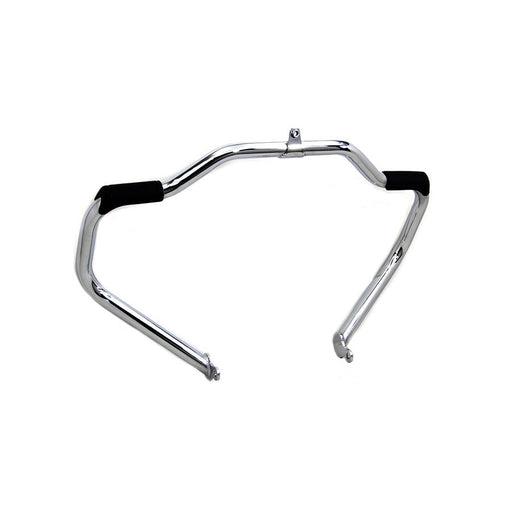 Factory Sample Chrome Front Engine Bar with Footpeg Pads - V-Twin 51-2220 - OEM 49155-09B