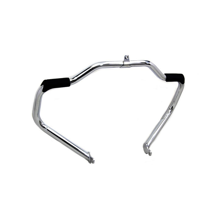 Factory Sample Chrome Front Engine Bar with Footpeg Pads - V-Twin 51-2220 - OEM 49155-09B