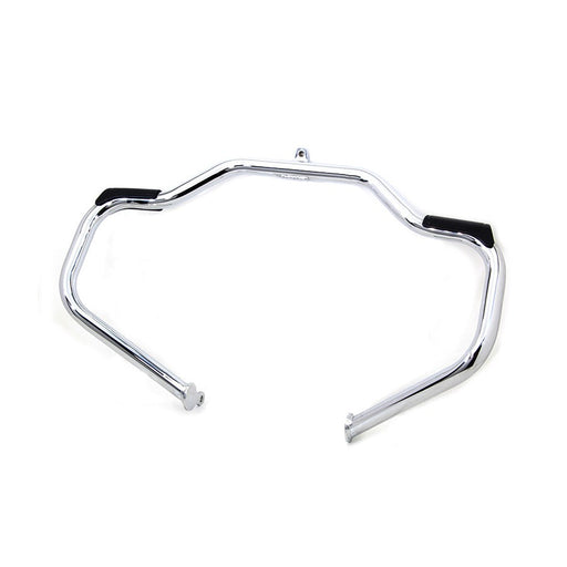 Factory Sample Chrome Front Engine Bar with Footpeg Pads - V-Twin 51-2220 - OEM 49155-09B