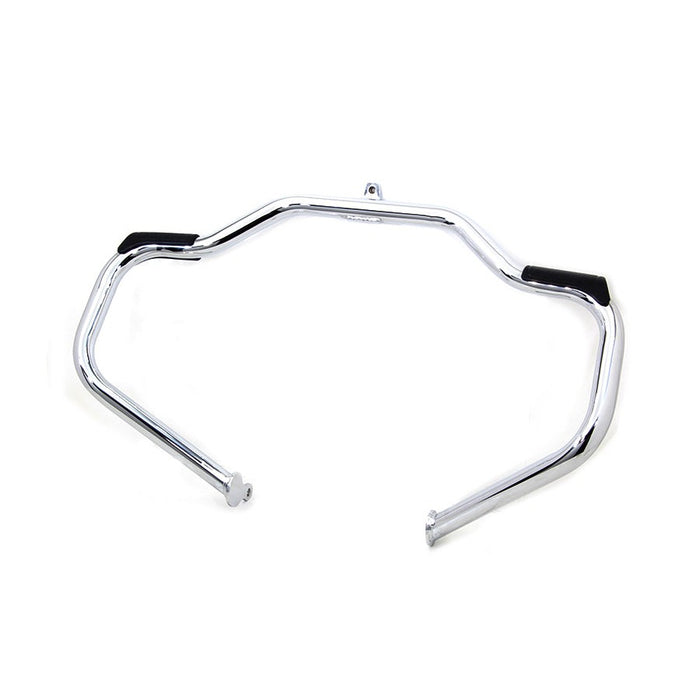 Factory Sample Chrome Front Engine Bar with Footpeg Pads - V-Twin 51-2220 - OEM 49155-09B