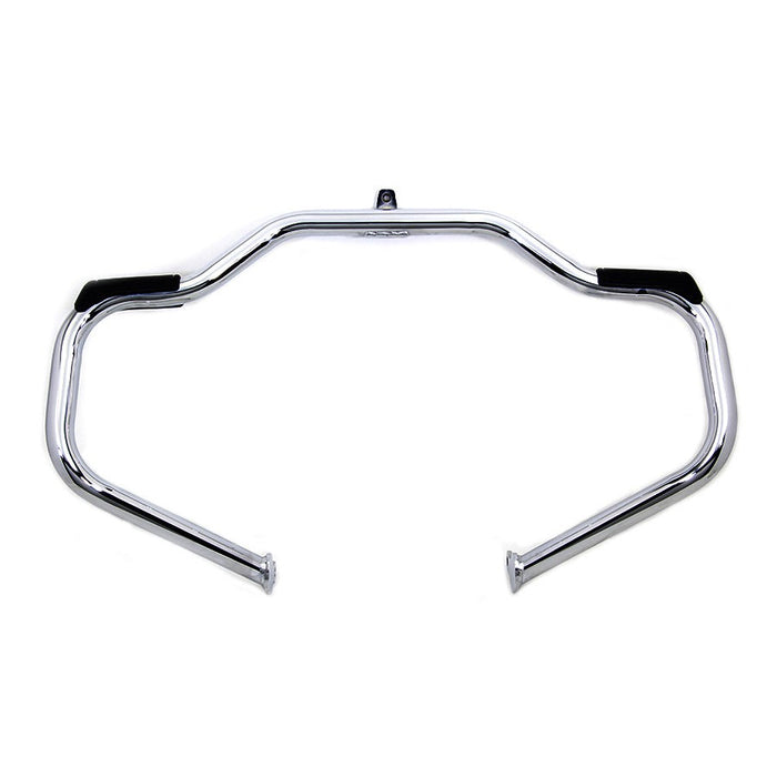 Factory Sample Chrome Front Engine Bar with Footpeg Pads - V-Twin 51-2220 - OEM 49155-09B