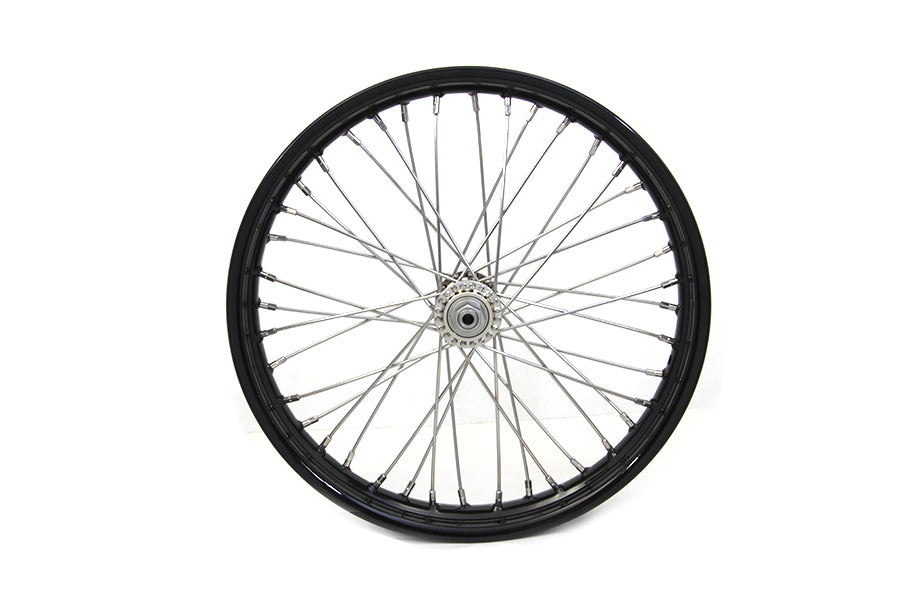 V-Twin Manufacturing 18 x 2.15" WR Front Spool Wheel Black - additional view 3