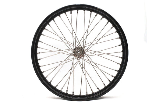 V-Twin Manufacturing 21 x 2.15" WR Front Spool Wheel Black
