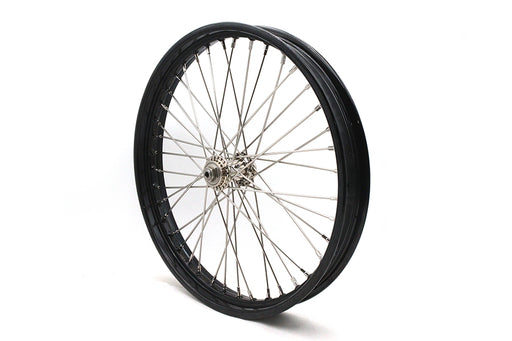 V-Twin Manufacturing 21 x 2.15" WR Front Spool Wheel Black - additional view 2