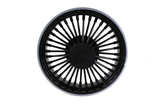 V-Twin Manufacturing Front 16 x 3.5" Duro 36 Fat Spoke Matte Black Wheel