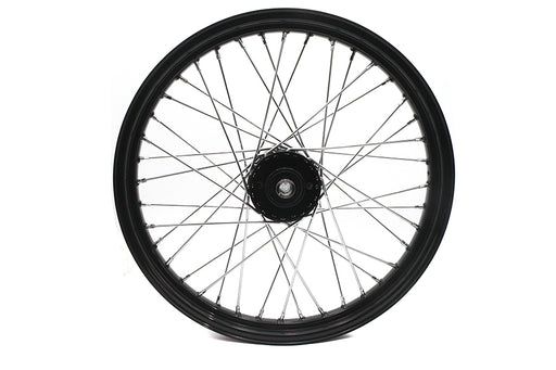 V-Twin Manufacturing 21 x 2.15" Front Spool Wheel Black