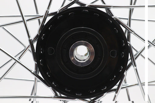 V-Twin Manufacturing 21 x 2.15" Front Spool Wheel Black - additional view 2