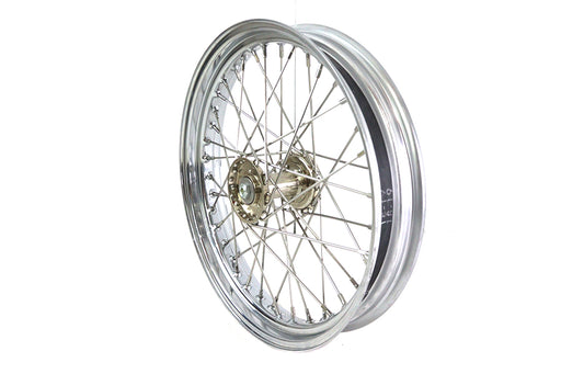 V-Twin Manufacturing WR 19 X 3.00 Front Spool Wheel with Chrome Rim - additional view 2