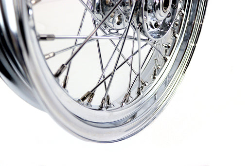 V-Twin Manufacturing 16 x 3.00" Replica F-H Star Hub Wheel Chrome