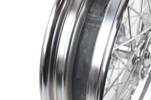 V-Twin Manufacturing 16 x 3.00" Replica F-H Star Hub Wheel Chrome - additional view 2