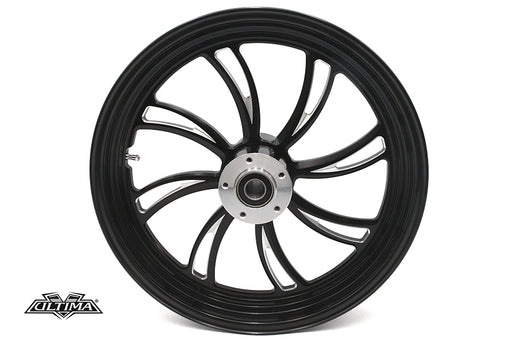 Ultima 18 x 3.5" Vortex Front Wheel Black Cut