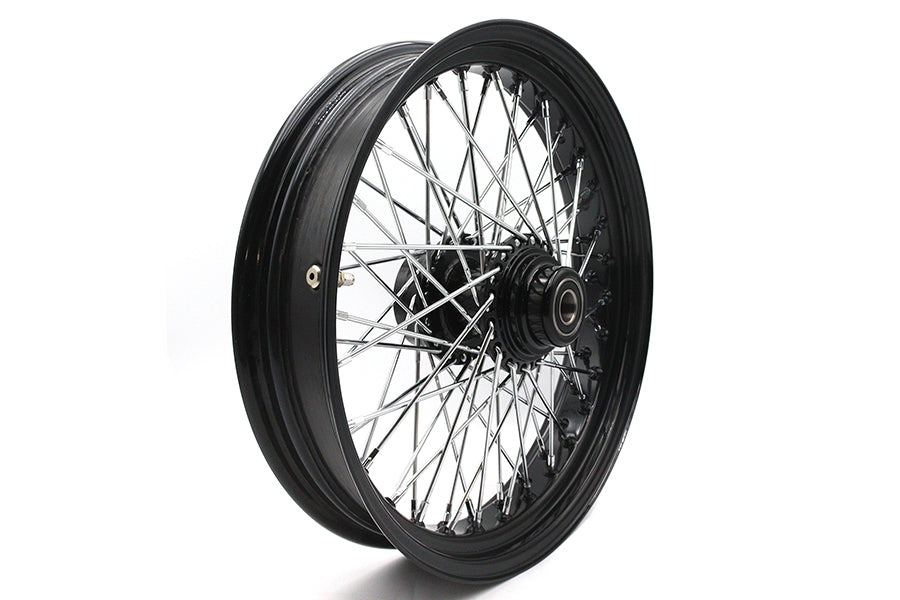 Ultima 18 x 3.5" Ultima 60 Spoke Front Wheel Black - additional view 3