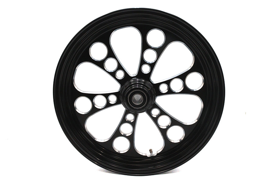 Ultima 18 x 3.5" Kool Kat Front Wheel Black Cut - additional view 2