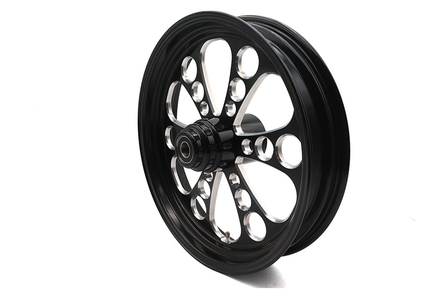 Ultima 18 x 3.5" Kool Kat Front Wheel Black Cut - additional view 3