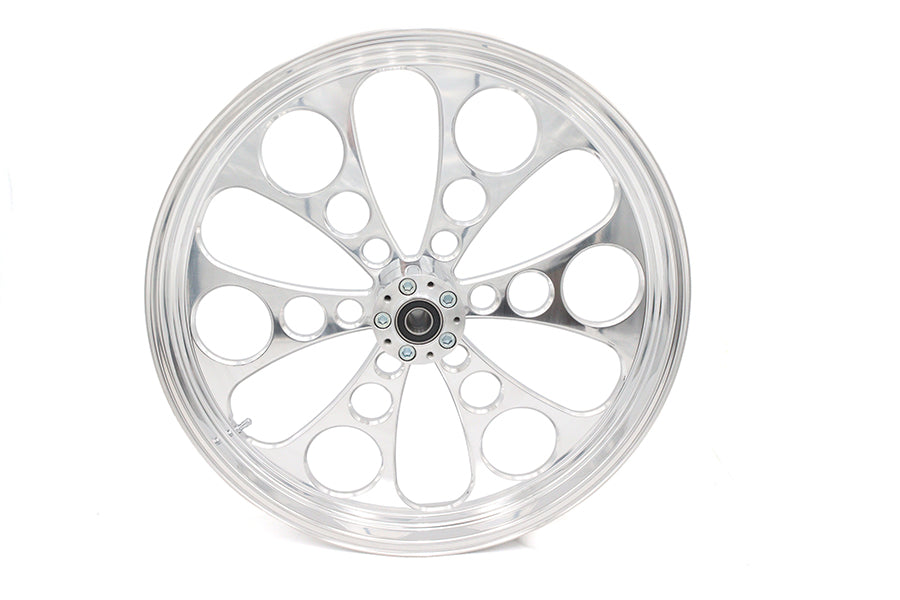 Ultima 23 x 3.5" Kool Kat Front Wheel Polished Aluminum
