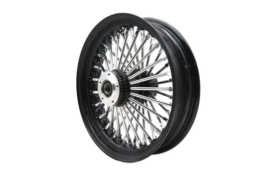 Ultima 16 x 3.5" King Spoke Front Wheel Black/Chrome - additional view 2