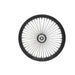 26 X 3.5" King Spoke Front Wheel Black/Chrome - Ultima 37-541 - Big Twin 0+