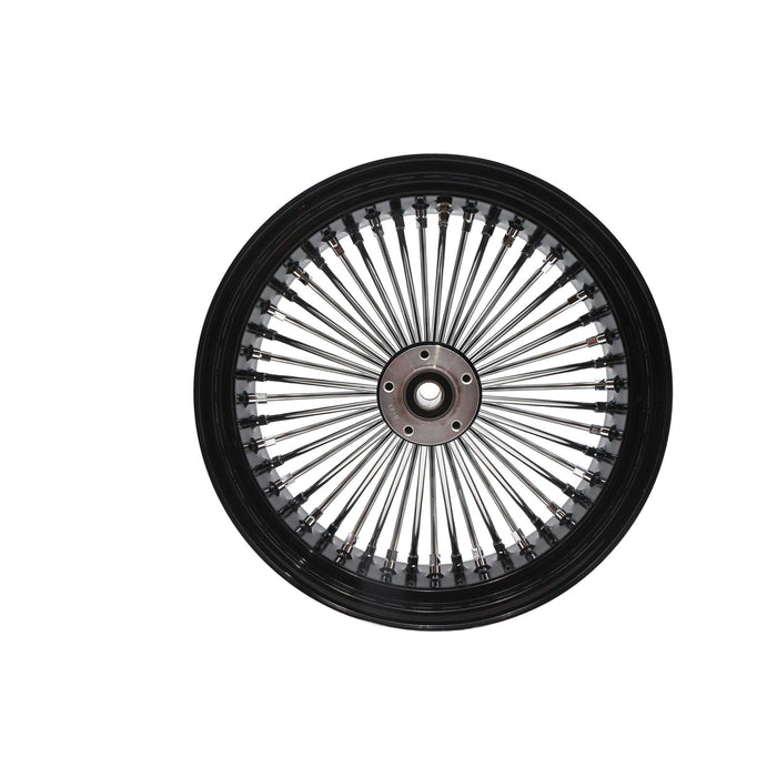 18 x 5.5" King Spoke Rear Wheel Black - Ultima 37-522 - Big Twin 0+