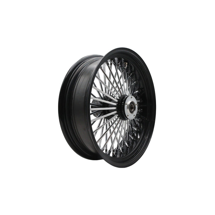 18 x 5.5" King Spoke Rear Wheel Black - Ultima 37-522 - Big Twin 0+