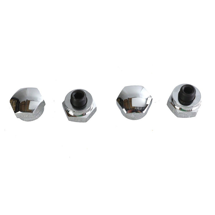 Chrome Rocker Shaft End Plug - V-Twin 7142-4 - Ironhead 1971-1984
