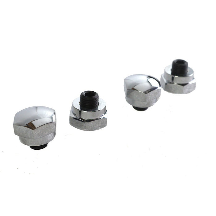 Chrome Rocker Shaft End Plug - V-Twin 7142-4 - Ironhead 1971-1984