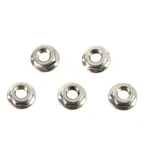 Serrated Hex Flange Nuts 5/16-18 Stainless Steel - V-Twin 73-0246