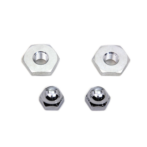 Cadmium Acorn Nut and Retainer Kit - V-Twin 7613-2T - OEM 45647-30