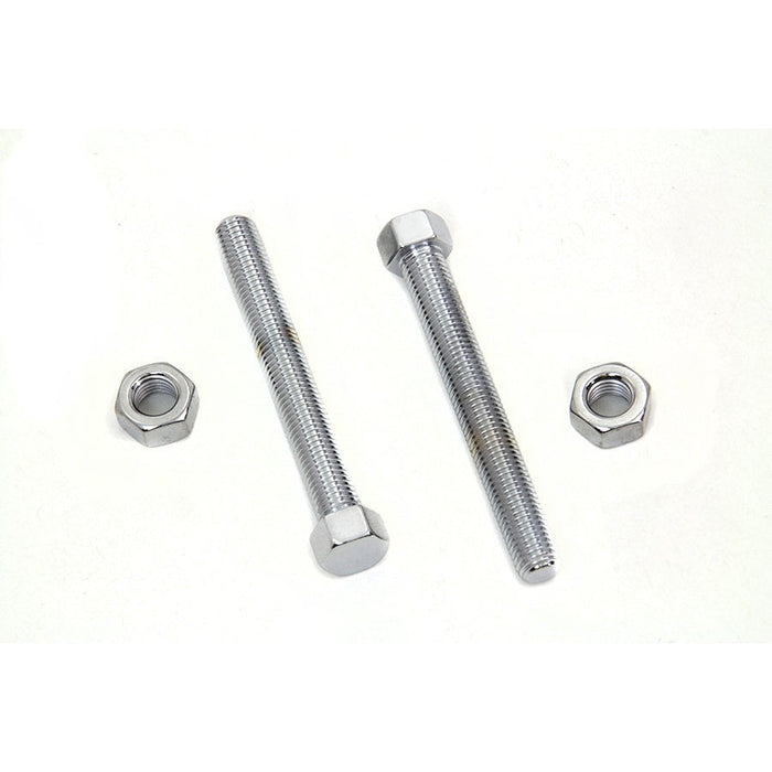 Chrome Rear Chain Adjuster - V-Twin 7814-2