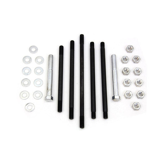Cadmium Motor Case Bolt Kit Stock - V-Twin 8126-34