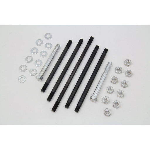Cadmium Motor Case Bolt Kit Stock - V-Twin 8126-34