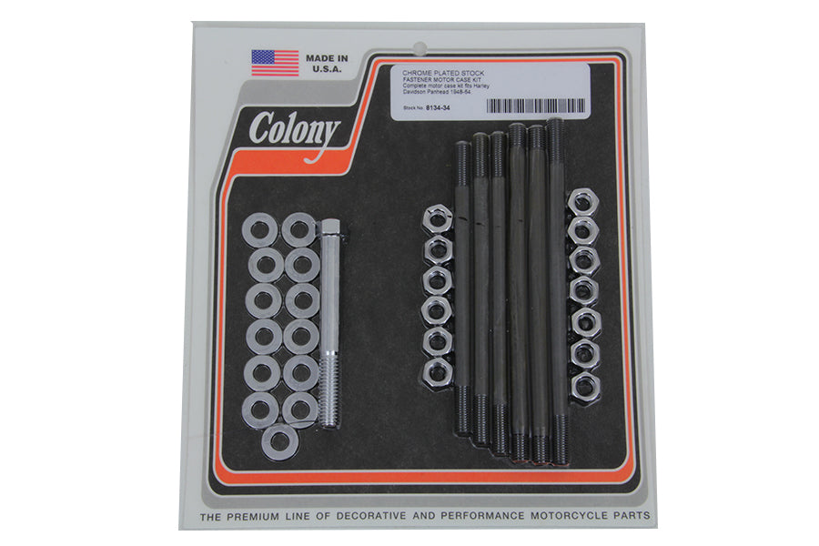 Colony Chrome Stock Engine Case Bolt Kit - additional view 2