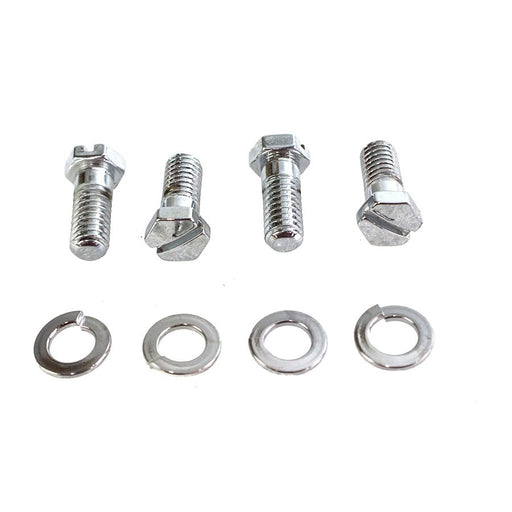Chrome Stock Carburetor Mount Screws - V-Twin 8158-8 - OEM 27422-39