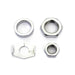 Chrome Rear Axle Nut and Lock Kit - V-Twin 8160-4 - OEM 41596-30