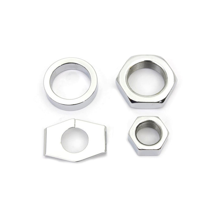 Chrome Rear Axle Nut and Lock Kit - V-Twin 8160-4 - OEM 41596-30