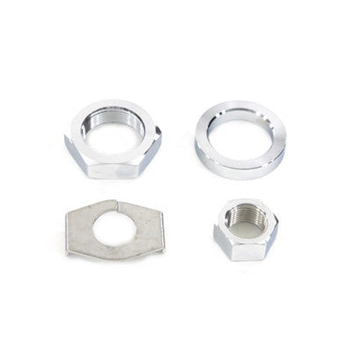 Chrome Rear Axle Nut and Lock Kit - V-Twin 8160-4T