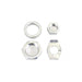 Cadmium Rear Axle Nut and Lock Kit - V-Twin 8161-4 - OEM 41595-30