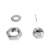 Chrome Front Axle Nut Kit - V-Twin 8162-3 - OEM 43886-30