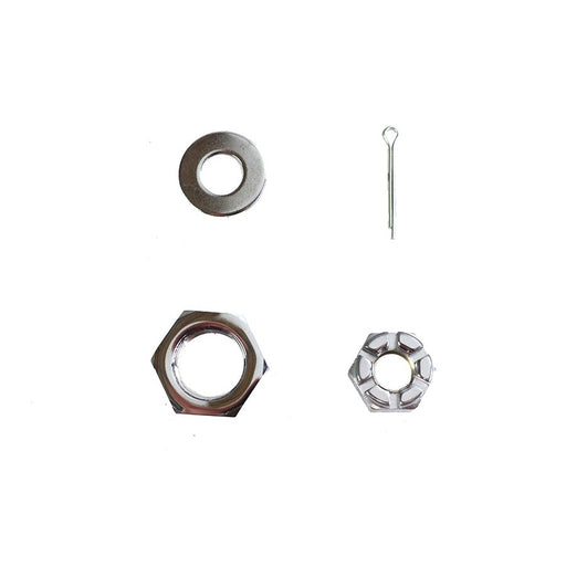 Chrome Front Axle Nut Kit - V-Twin 8162-3 - OEM 43886-30