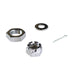 Chrome Front Axle Nut Kit - V-Twin 8162-3 - OEM 43886-30