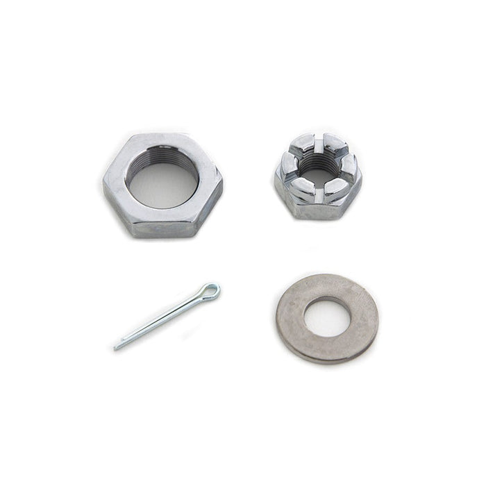 Chrome Front Axle Nut Kit - V-Twin 8162-3T - OEM 43886-30