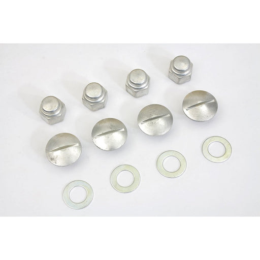 Cadmium Rocker Shaft End Cap Nut Slot Type - V-Twin 8223-8 - Ironhead 1957-1970