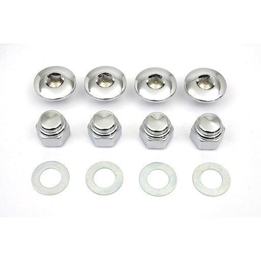 Rocker Shaft End Nut Stock Allen Type Chrome - V-Twin 8224-8 - Ironhead 1971-1985
