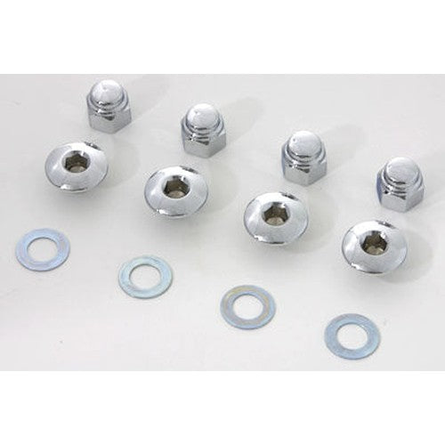 Rocker Shaft End Nut Stock Allen Type Chrome - V-Twin 8224-8T - Ironhead 1971-1985