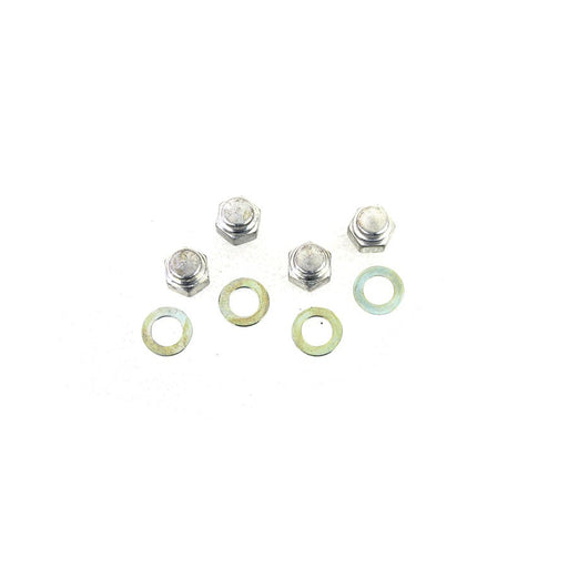 Rocker Shaft Cadmium End Cap Type Nuts with Washers - V-Twin 8401-8 - Ironhead 1957-1985