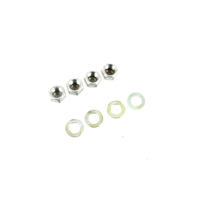 Rocker Shaft Cadmium End Cap Type Nuts with Washers - V-Twin 8401-8 - Ironhead 1957-1985